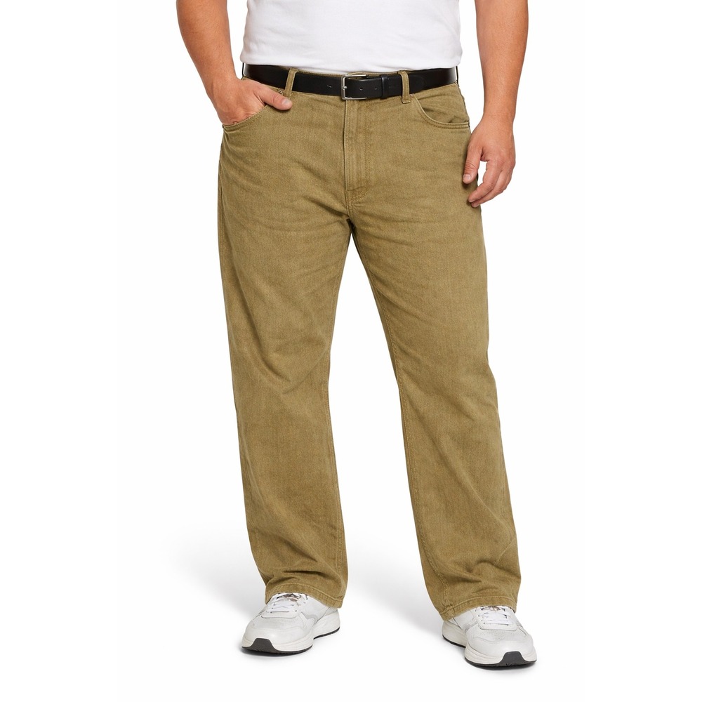 Members Property Khaki Tan Canvas Utility Cargo Pants Mens W40 L34 Relaxed Fit‎